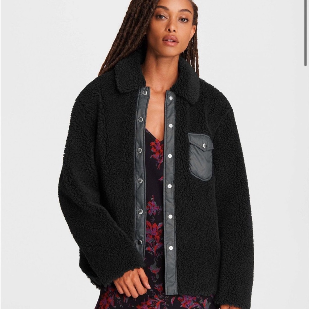 Rag & Bone Elliot Sherpa Shirt Jacket XS